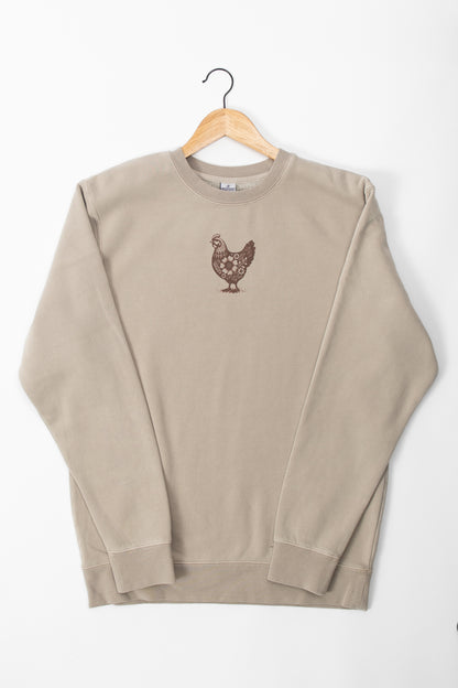 'Backyard Chicken Social Club' Crewneck
