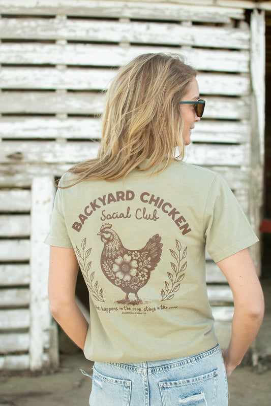 'Backyard Chicken Social Club' Tee