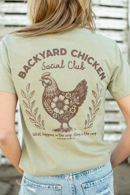 'Backyard Chicken Social Club' Tee