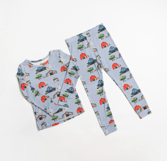 Barn Toddler/Youth Bamboo Pajama Set - American Farm Company