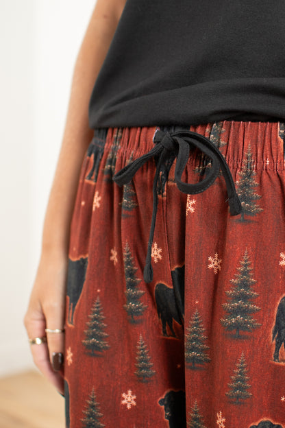 Barnwood + Cows Christmas Adult Pajama Pant *Preorder*