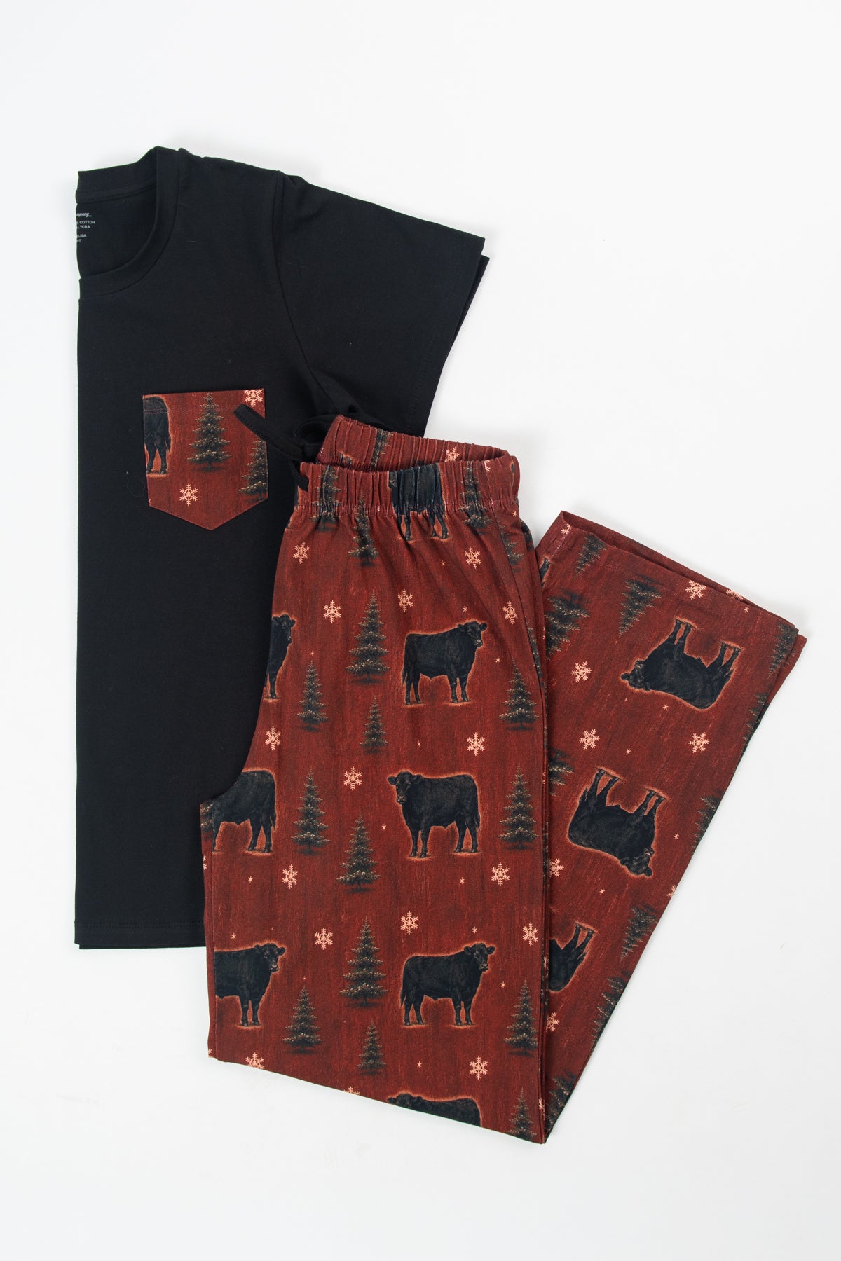 Barnwood + Cows Adult Pajama Top *Preorder*