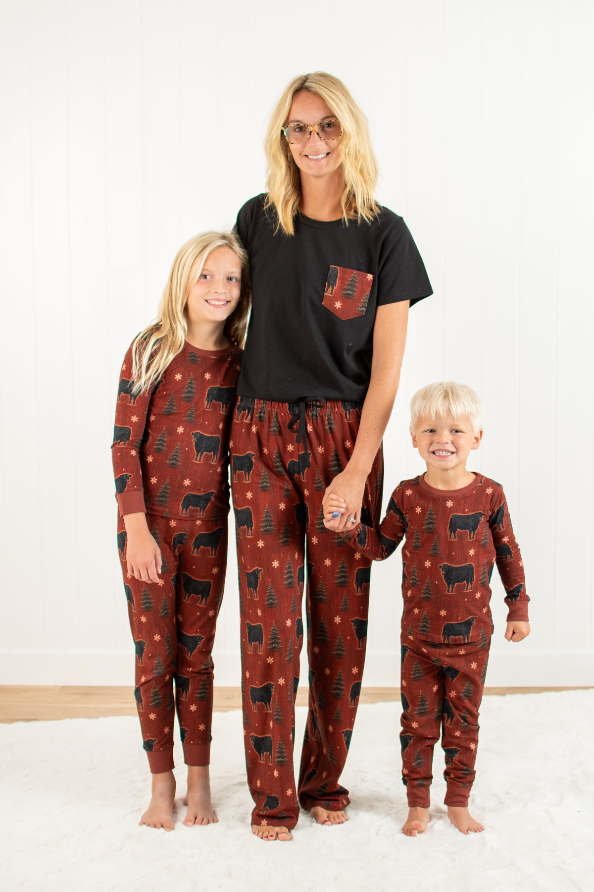 Barnwood + Cows Adult Pajama Top *Preorder*