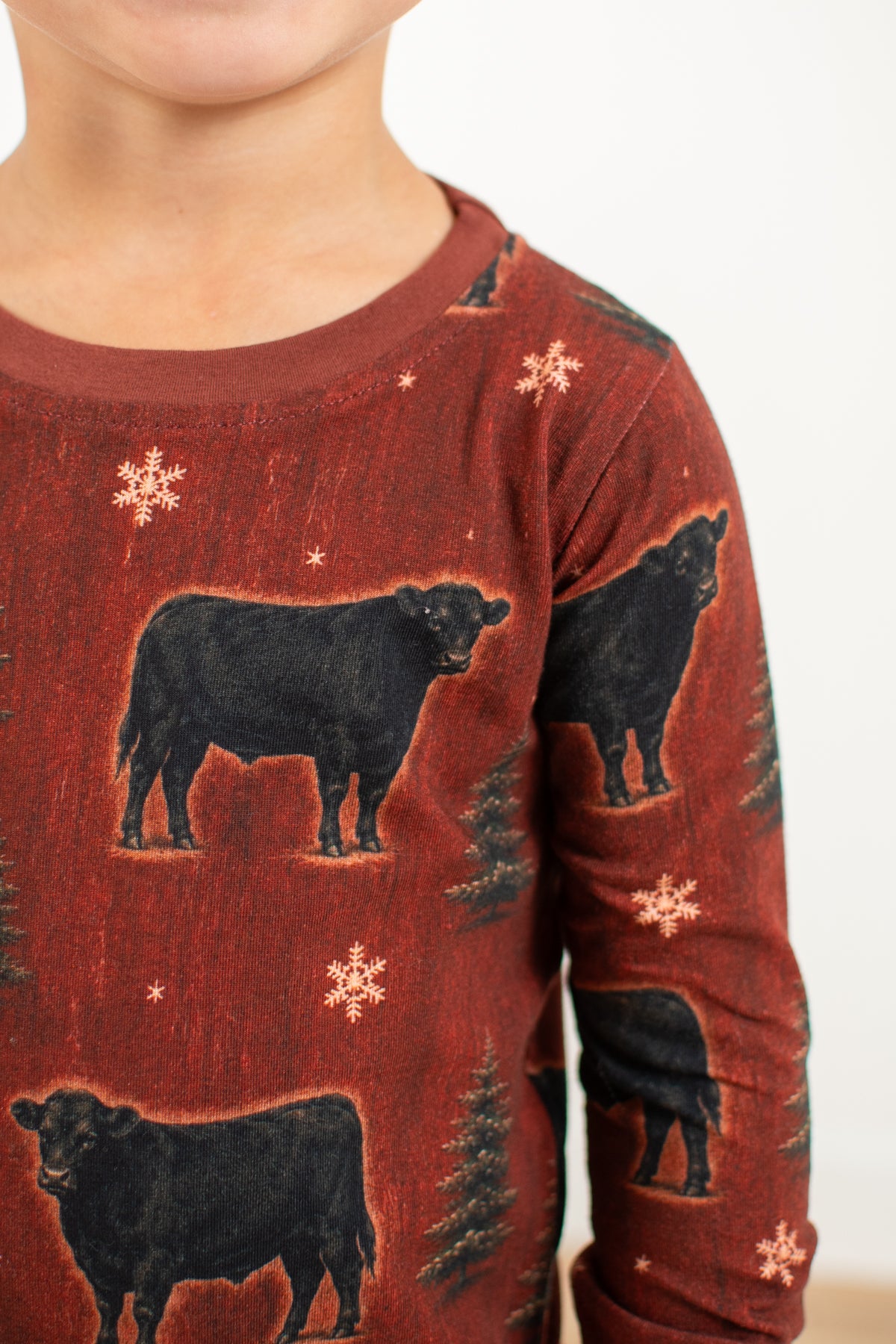 Barnwood + Cows Christmas Toddler/Youth Pajama Pant Set *Preorder*