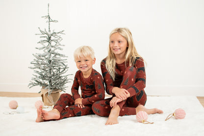 Barnwood + Cows Christmas Toddler/Youth Pajama Pant Set *Preorder*