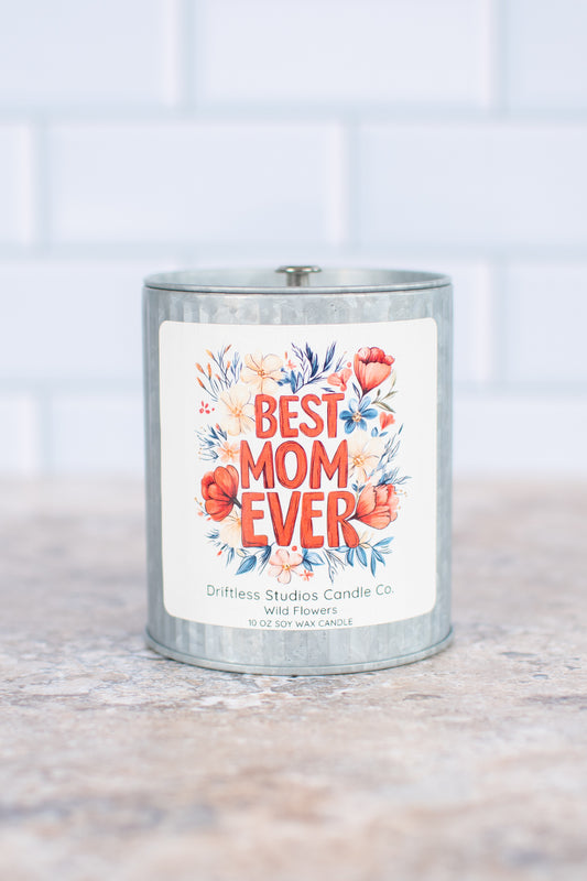 Best Mom Ever Farmhouse Tin Candle