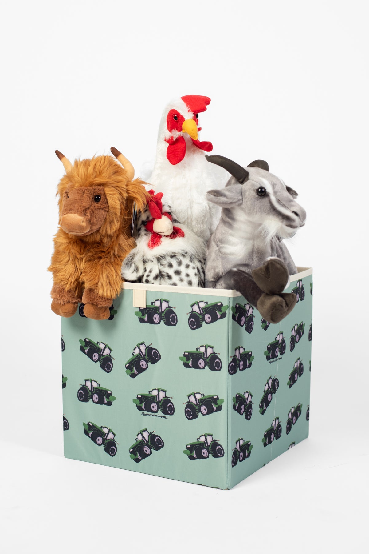 Big Green Tractor Cube Storage Bin