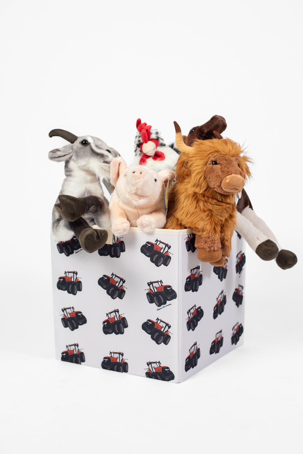 Big Red Tractor Cube Storage Bin