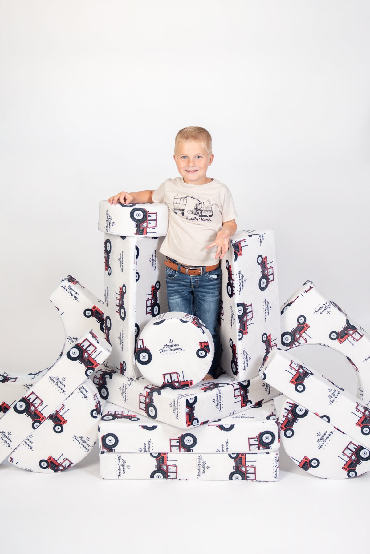 Big Red Tractor Kids 14pc Foam Couch *PREORDER*