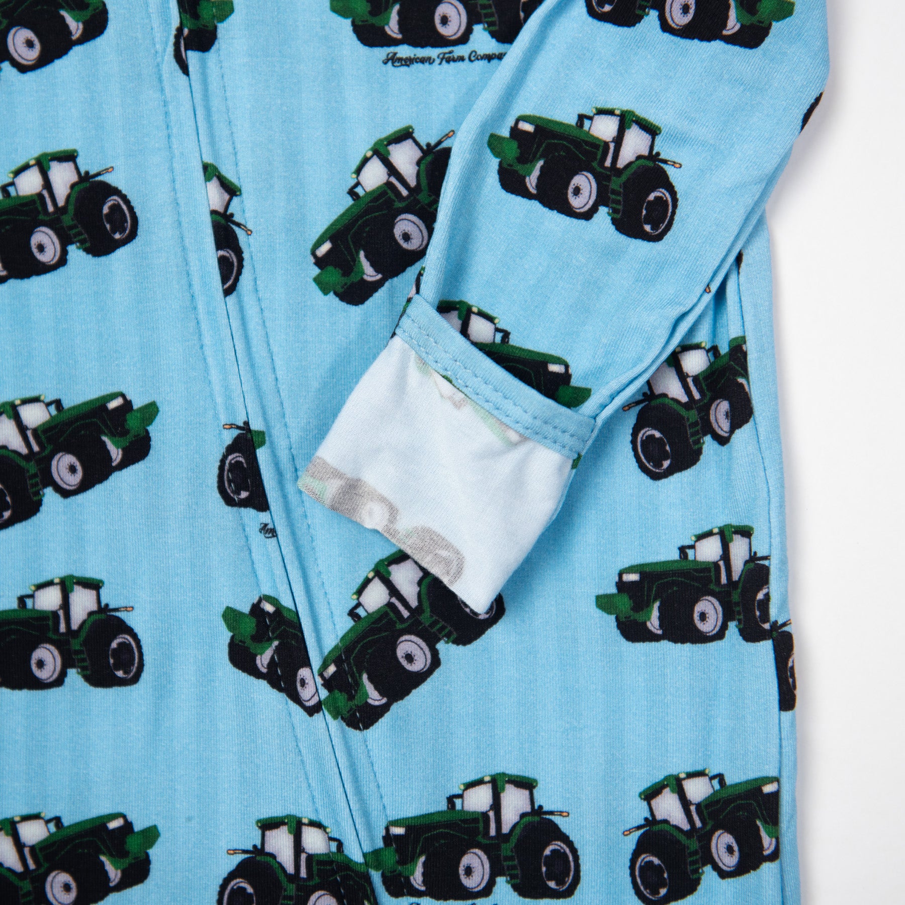 Big Green Tractor Baby Bamboo Pajamas - American Farm Company
