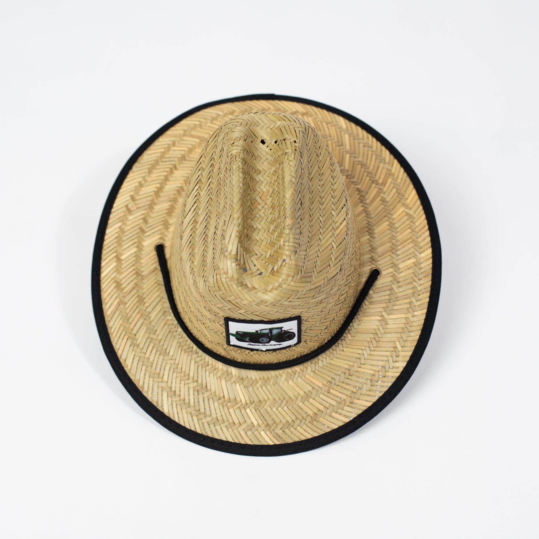 Big Green Tractor Kids Straw Hat - American Farm Company