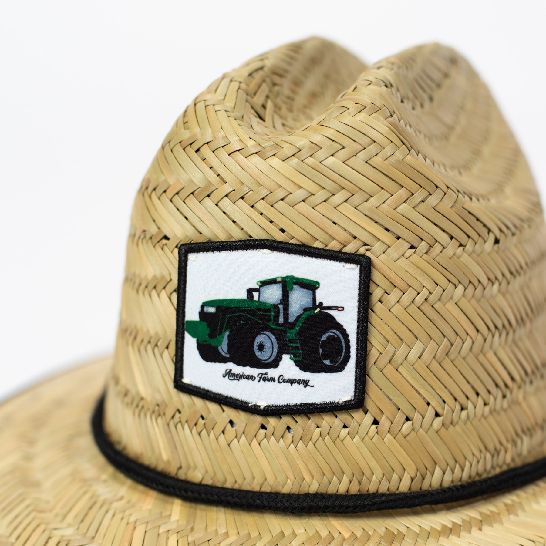 Big Green Tractor Kids Straw Hat - American Farm Company