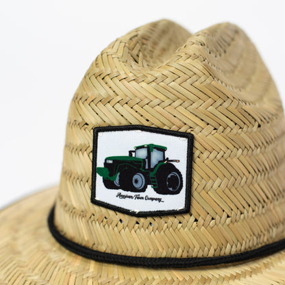Big Green Tractor Kids Straw Hat - American Farm Company
