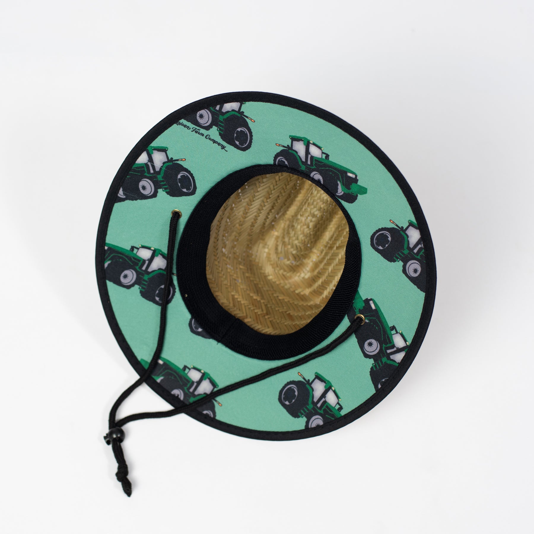 Big Green Tractor Kids Straw Hat - American Farm Company