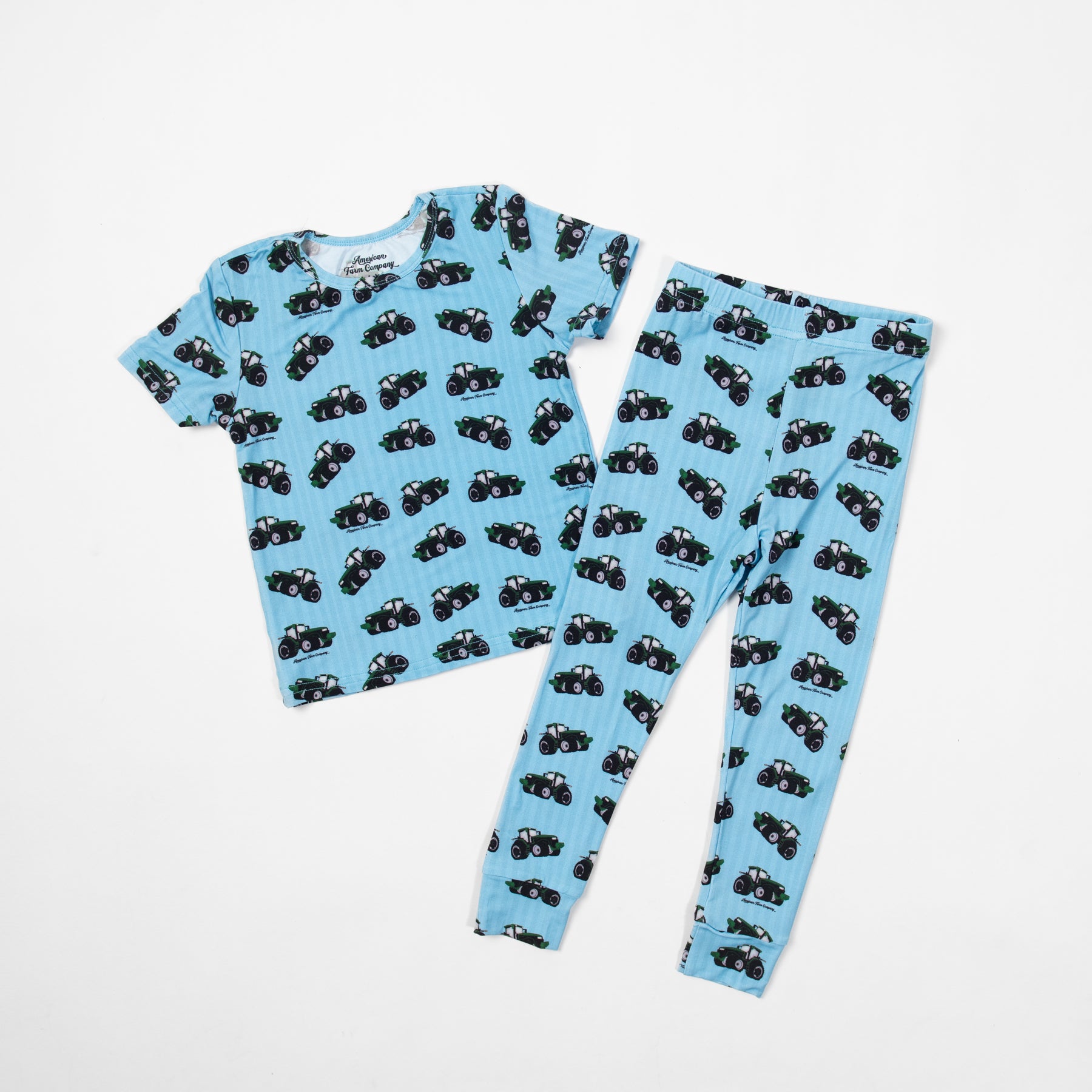 Big Green Tractor Toddler/Youth Bamboo Pajama Set - American Farm Company
