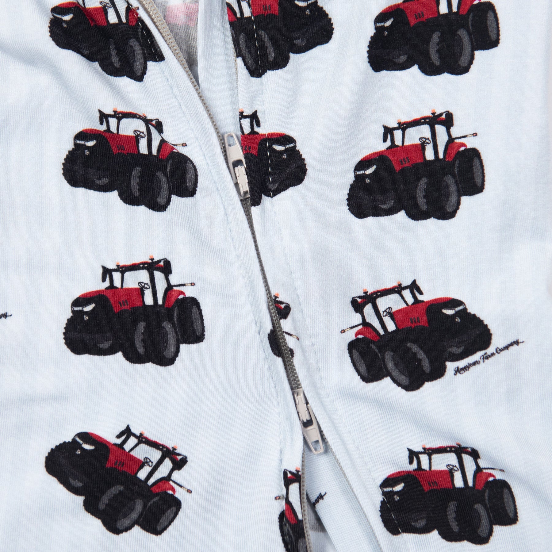 Big Red Tractor Baby Bamboo Pajamas - American Farm Company