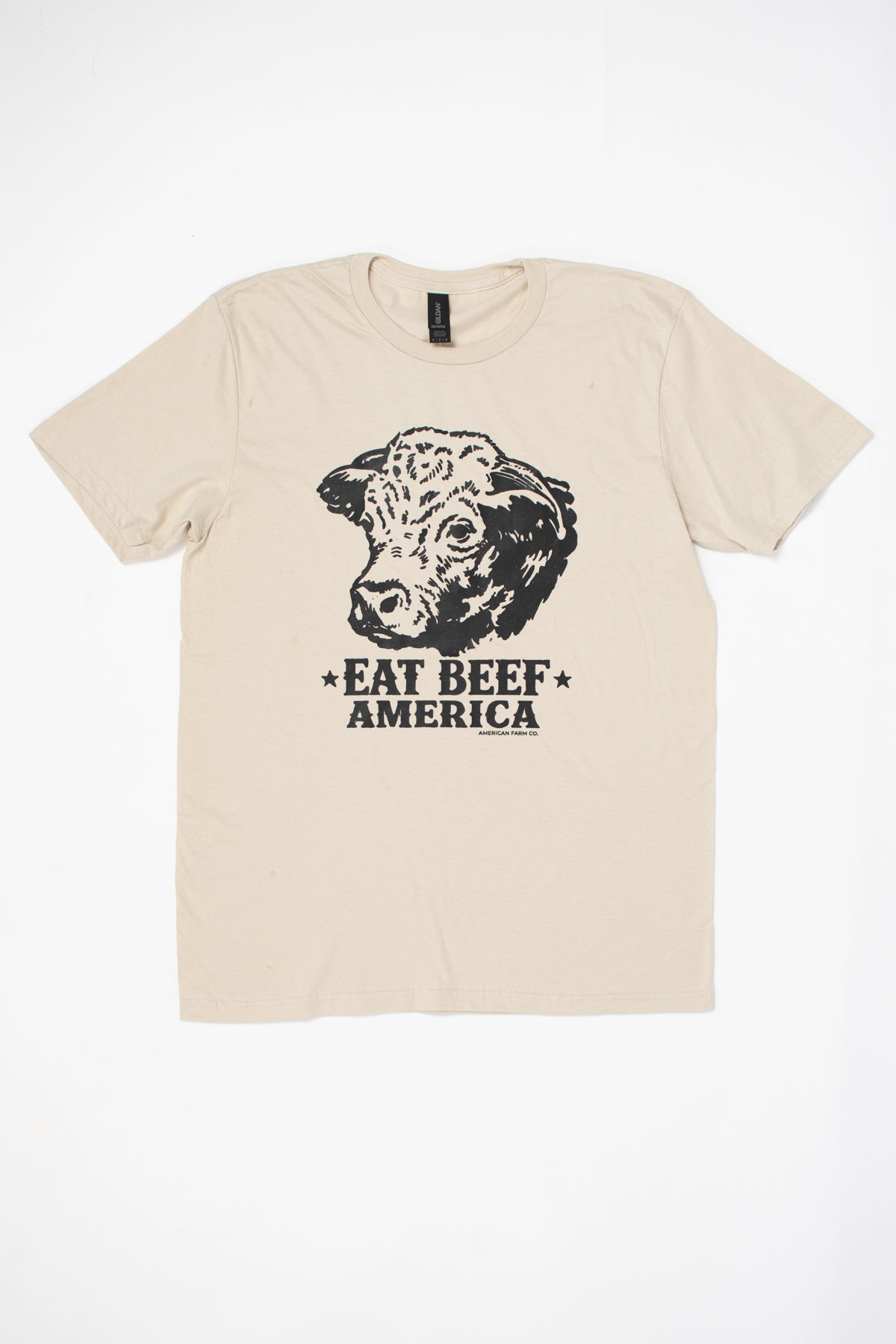 Black Angus 'Eat Beef America' Tan T-Shirt