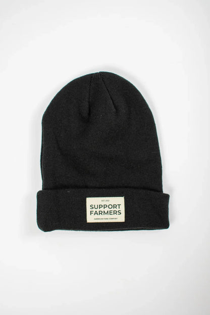 Black ‘Support Farmers’ Beanie