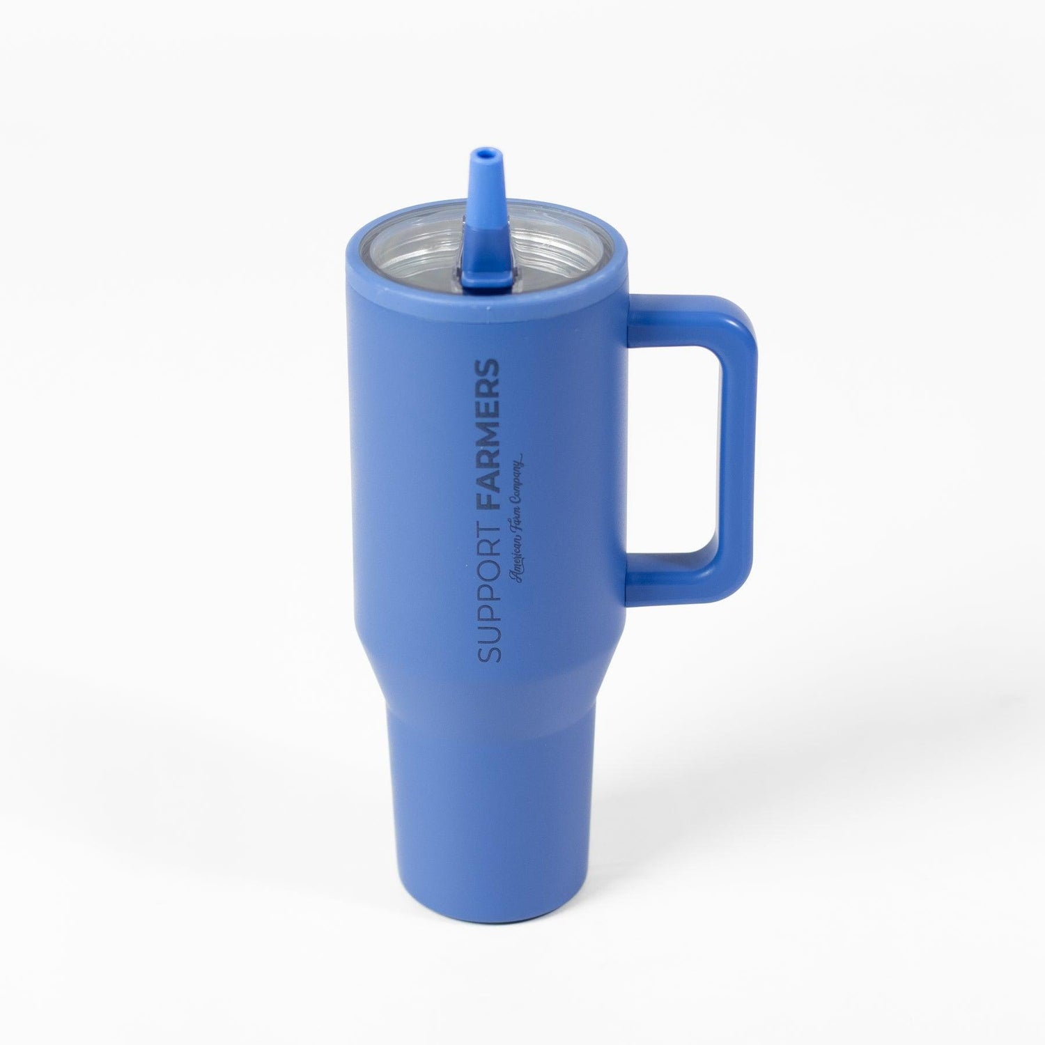 Blue 'Support Farmers' 40oz Water Tank Tumbler - American Farm Company