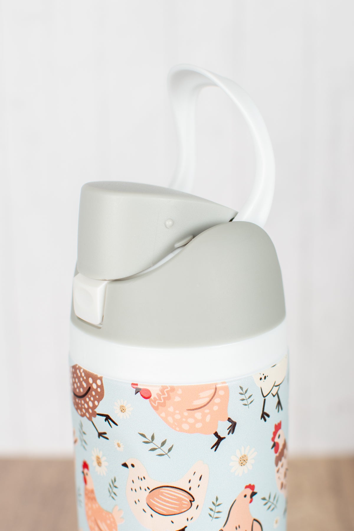 Blue Chickens & Blooms 24oz Skinny Silo Tumbler