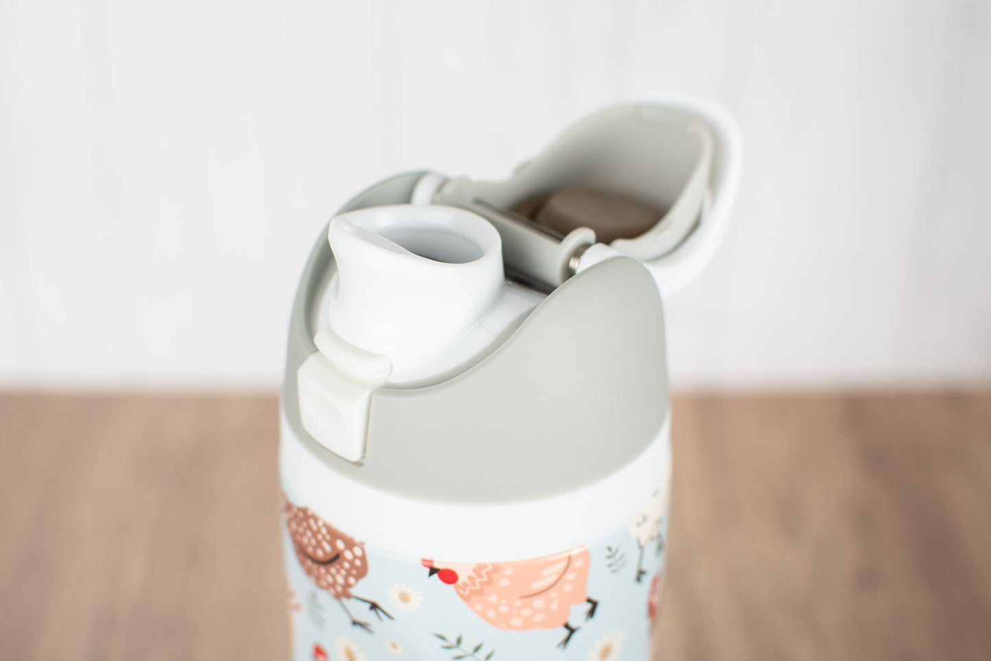 Blue Chickens & Blooms 24oz Skinny Silo Tumbler