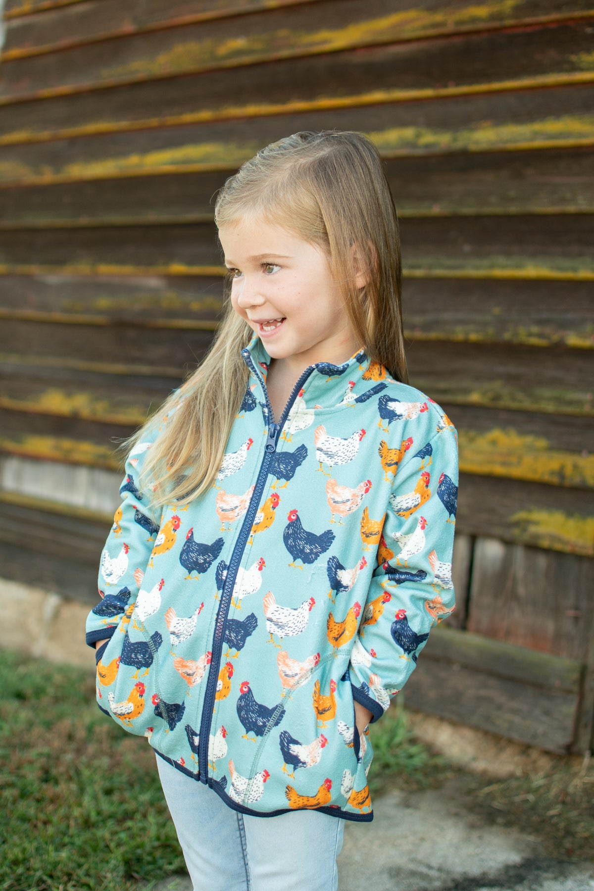 Blue Chicken Toddler/Youth Zip-Up Jacket