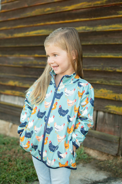 Blue Chicken Toddler/Youth Zip-Up Jacket