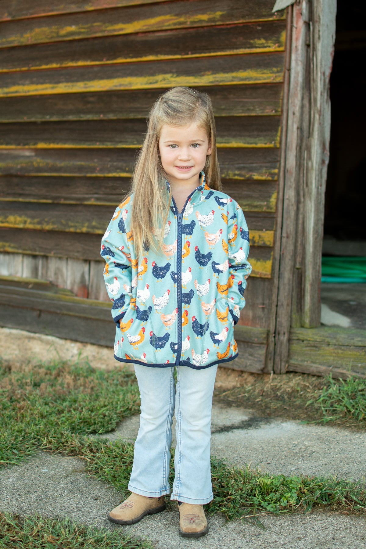 Blue Chicken Toddler/Youth Zip-Up Jacket