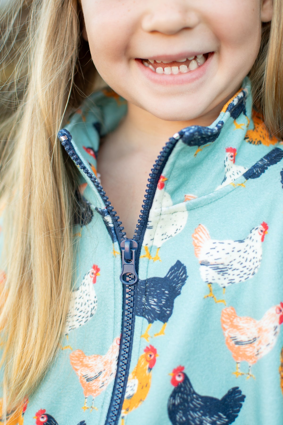 Blue Chicken Toddler/Youth Zip-Up Jacket