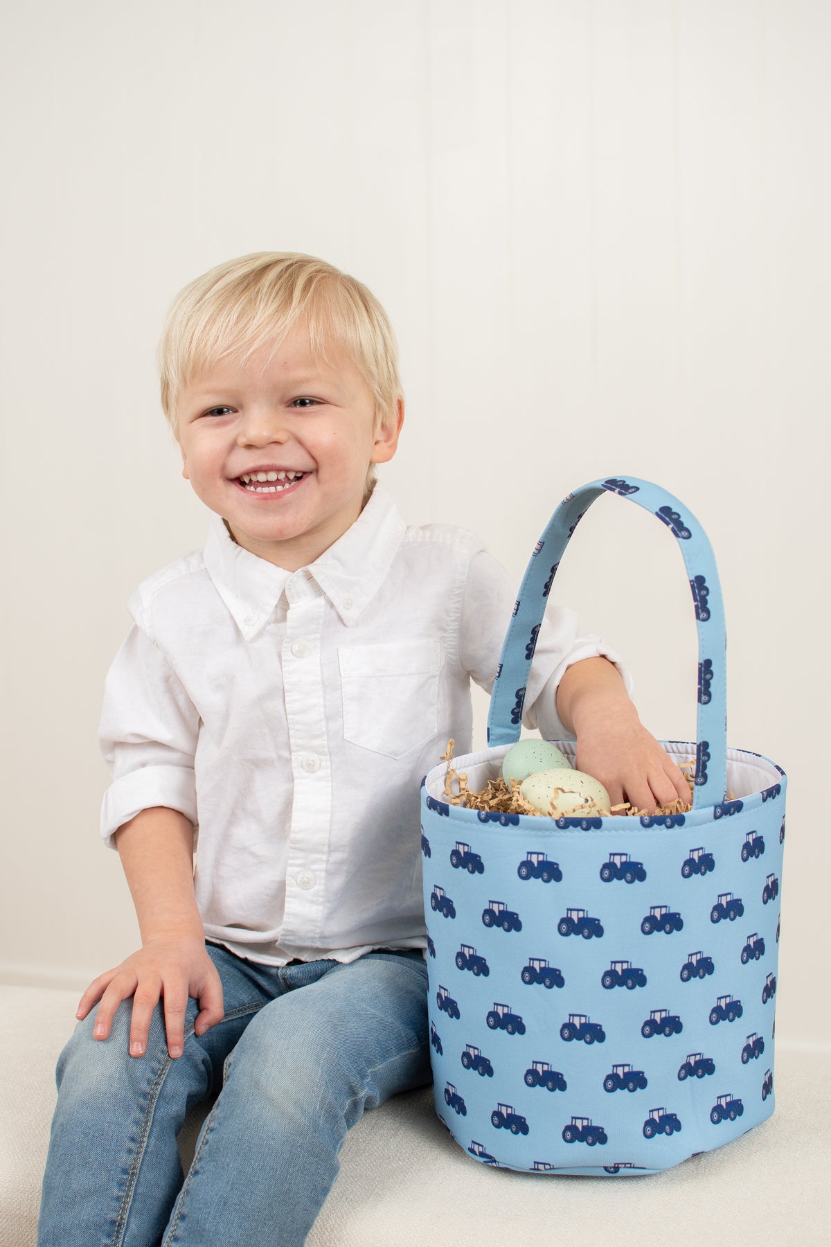 *PREORDER* Blue Tractor Easter Basket