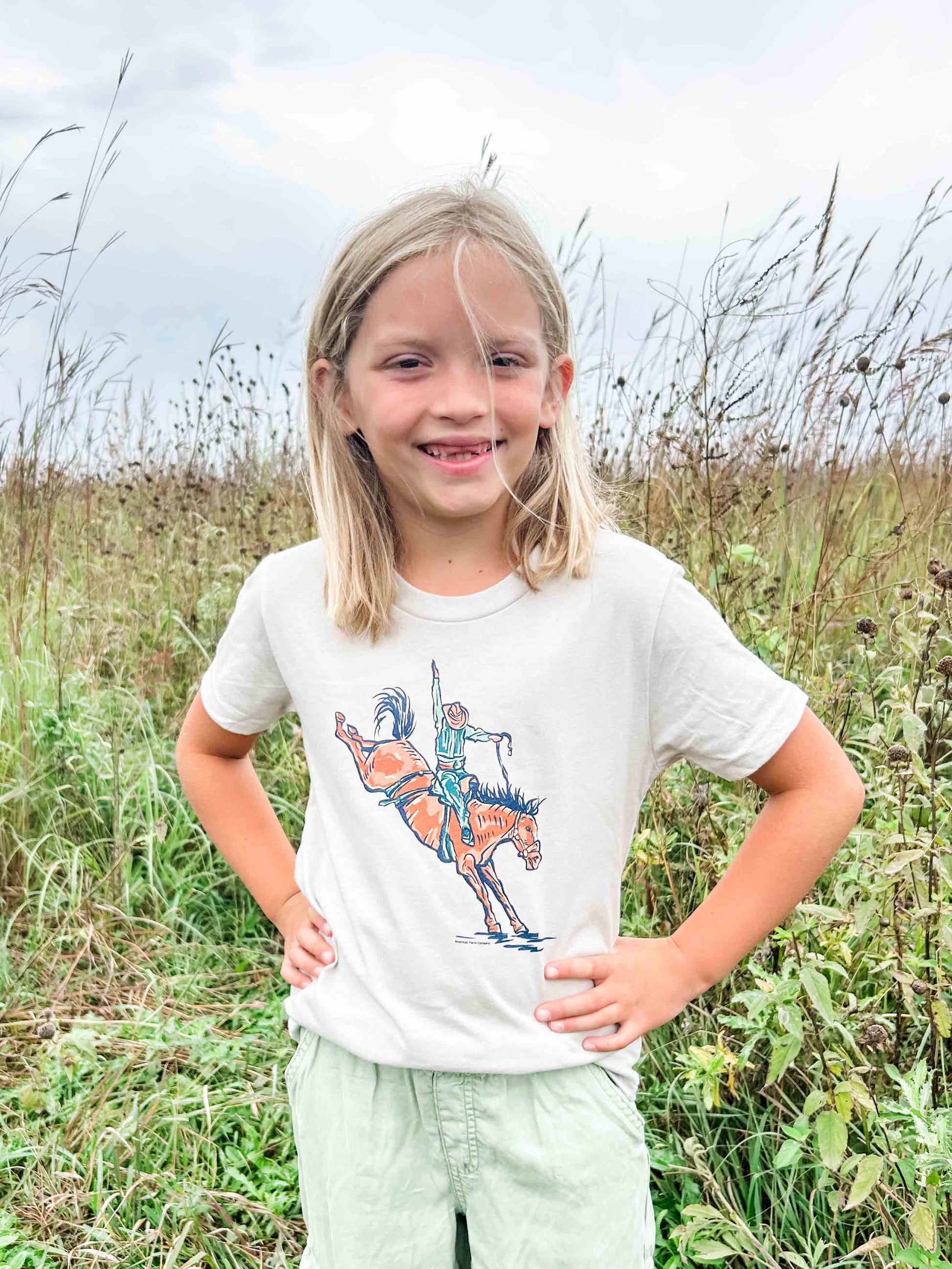 Bronc Rider Youth Tee - American Farm Company