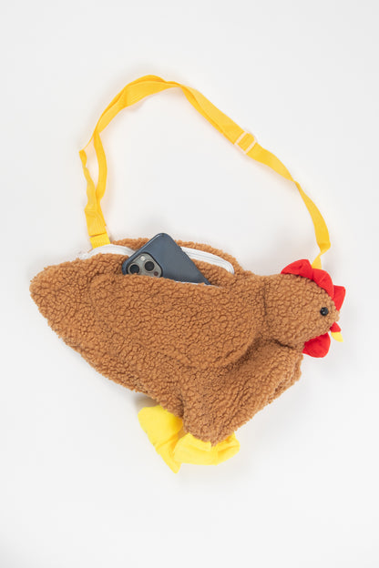 Brown Chicken Shoulder Bag