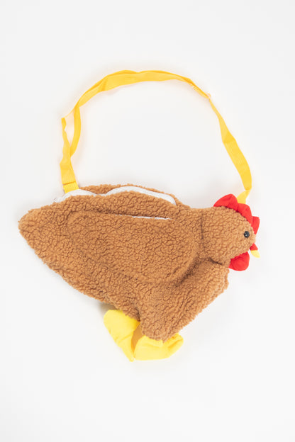Brown Chicken Shoulder Bag