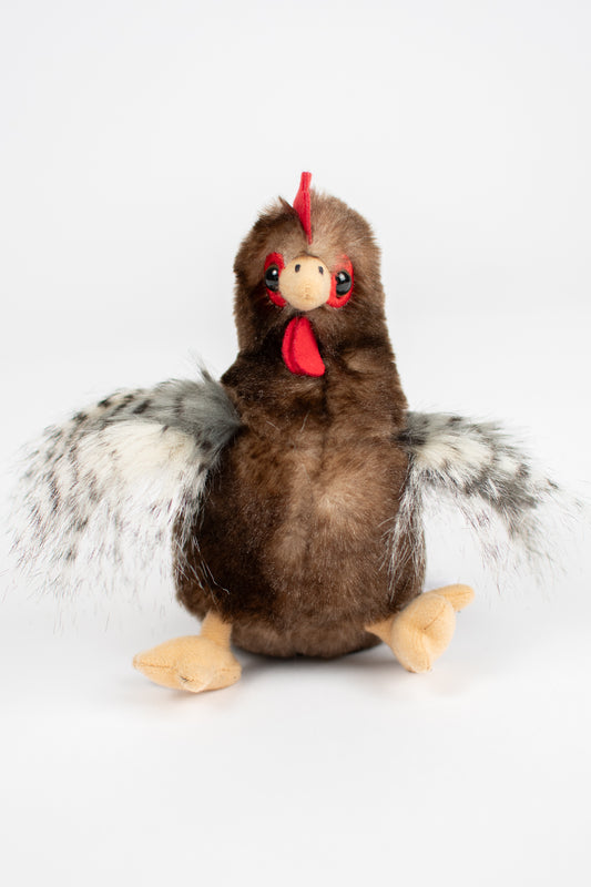 Brown Chicken Stuffed Animal Plush - 6"