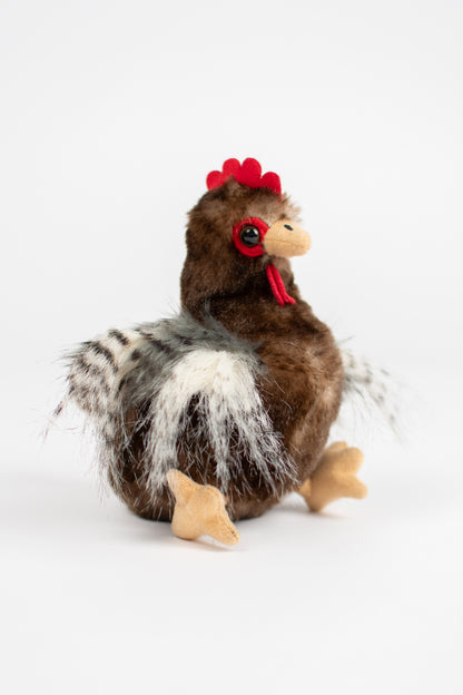 Brown Chicken Stuffed Animal Plush - 6"