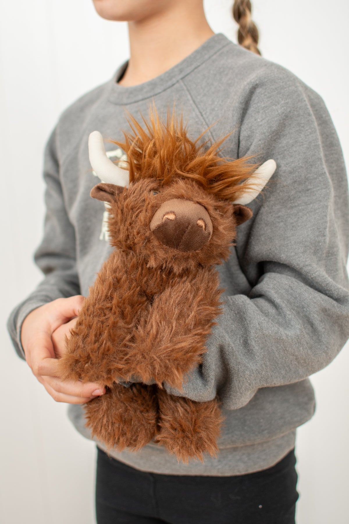 Brown Highland Cow Stuffed Animal Plush - 9"