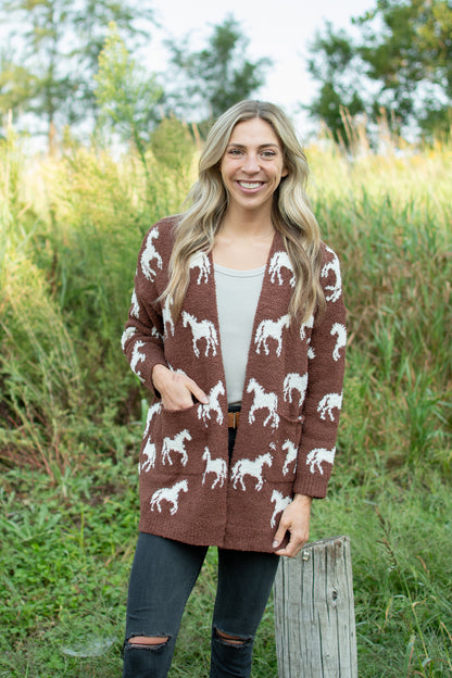 Brown Horse Luxe Cardigan