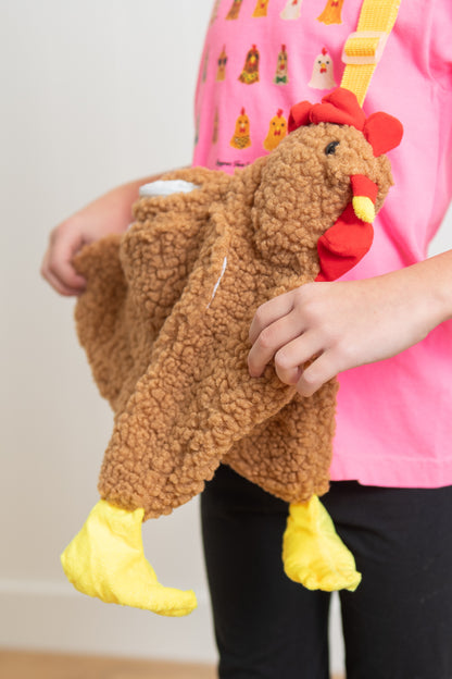 Brown Chicken Shoulder Bag