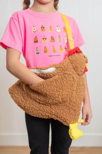 Brown Chicken Shoulder Bag