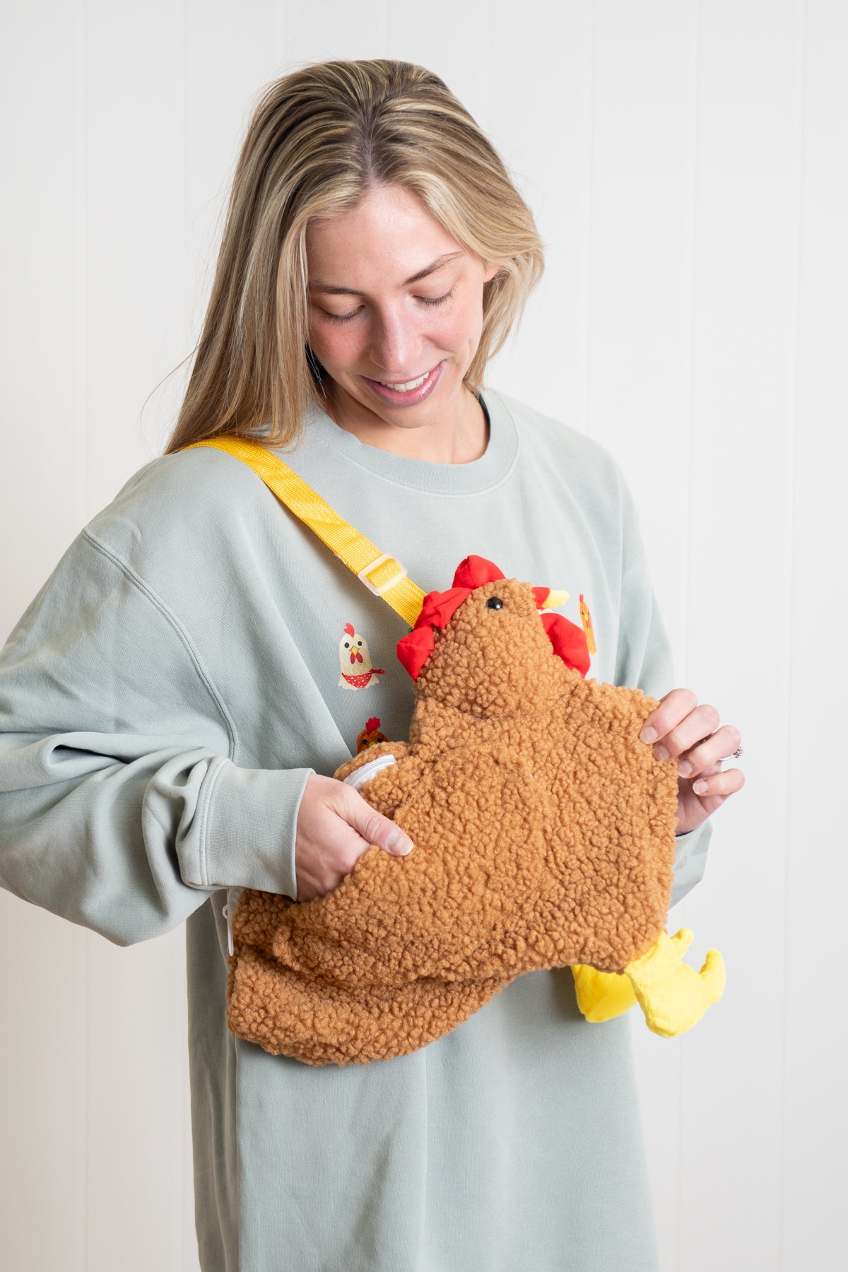 Brown Chicken Shoulder Bag