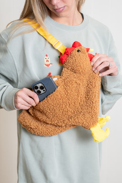 Brown Chicken Shoulder Bag