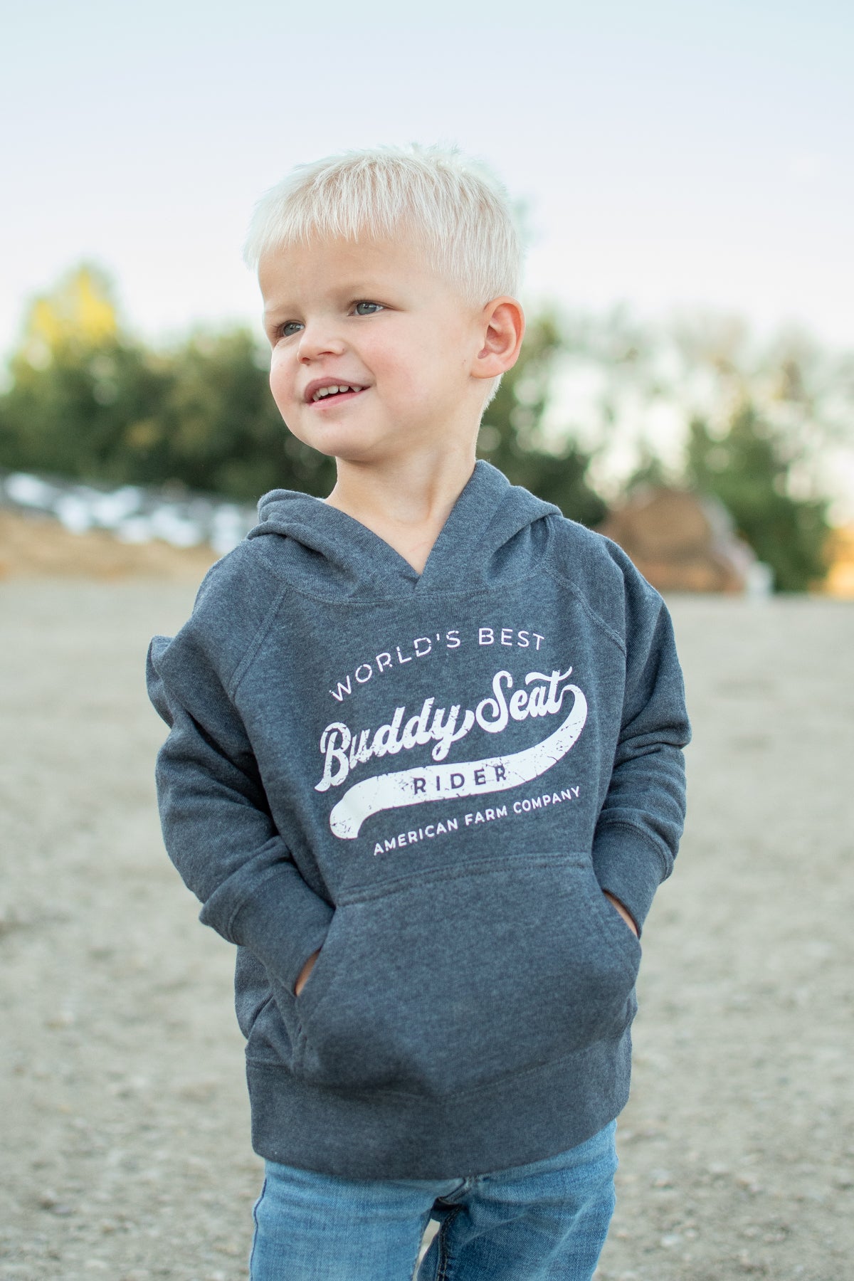 'Buddy Seat Rider' Toddler/Youth Hoodie