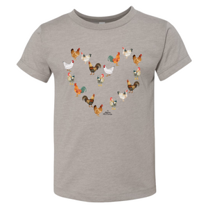 ‘Chicken Heart’ Toddler/Youth Tees - American Farm Company