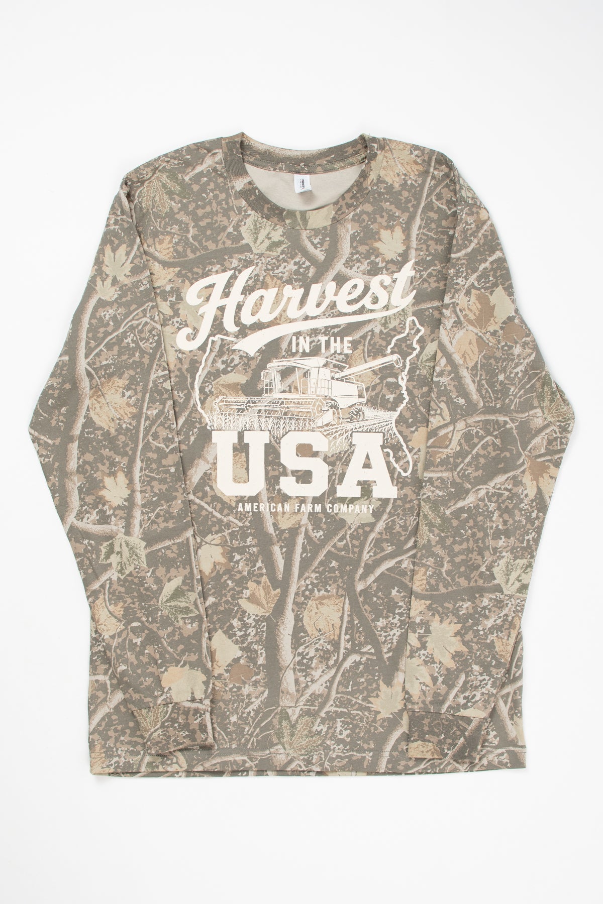 Camo 'Harvest in the USA' Adult Long Sleeve