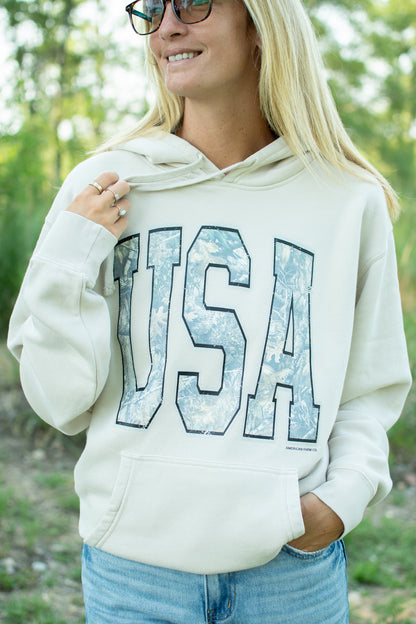 Camo 'USA' Adult Hoodie