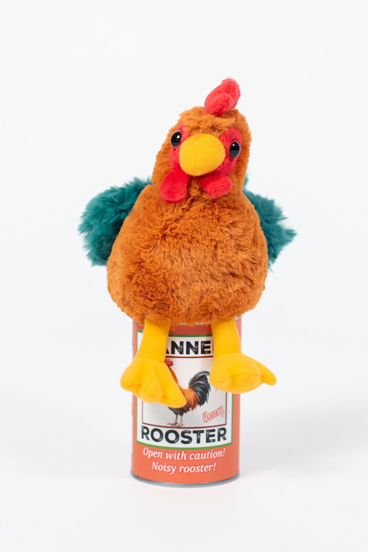 Canned Rooster | Plush w/ Jokes