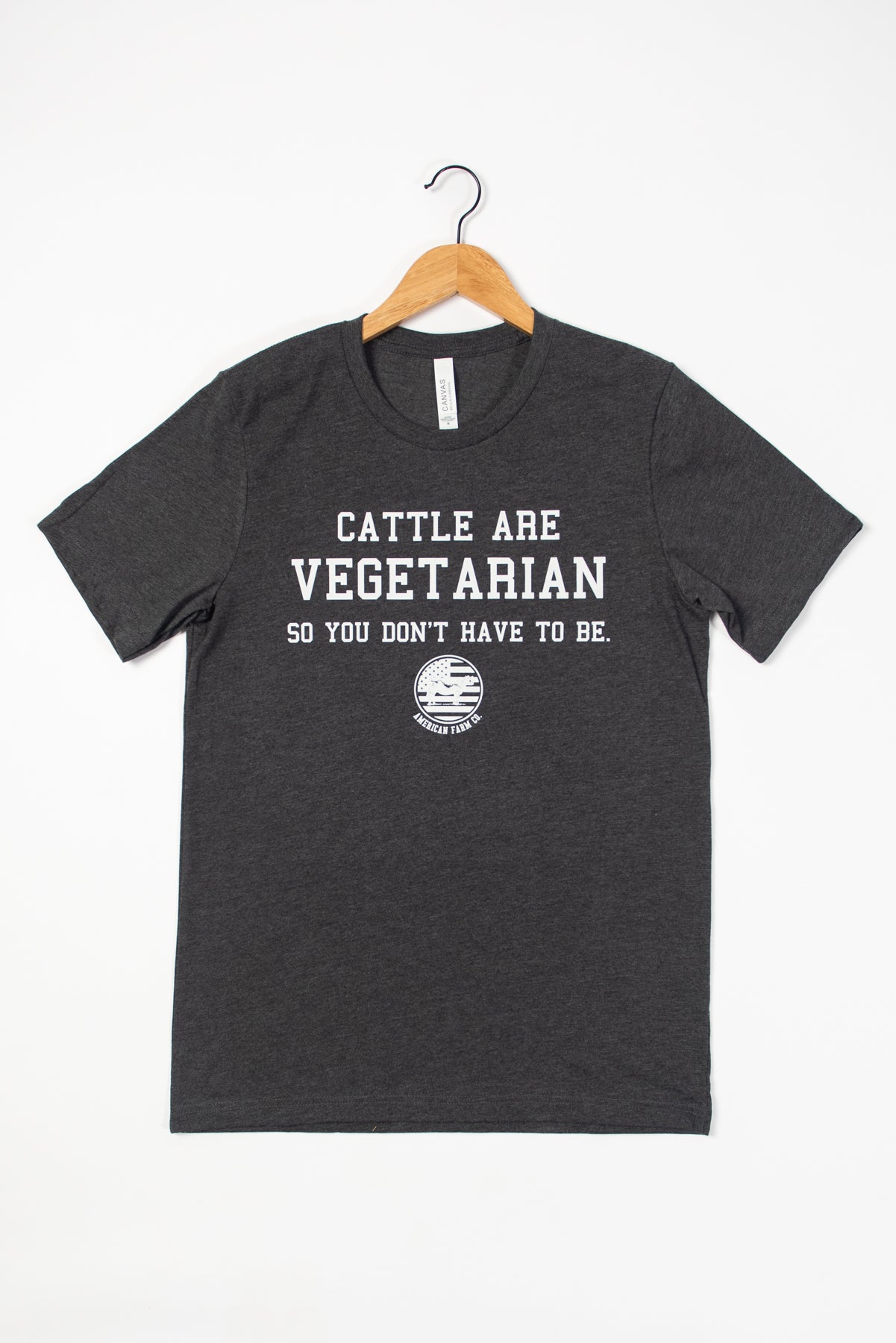 'Cattle Are Vegetarian' Grey Tee
