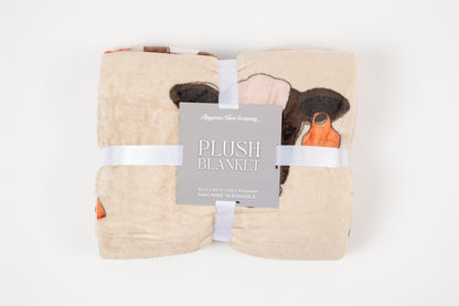 Cattle Buddies Plush Blanket