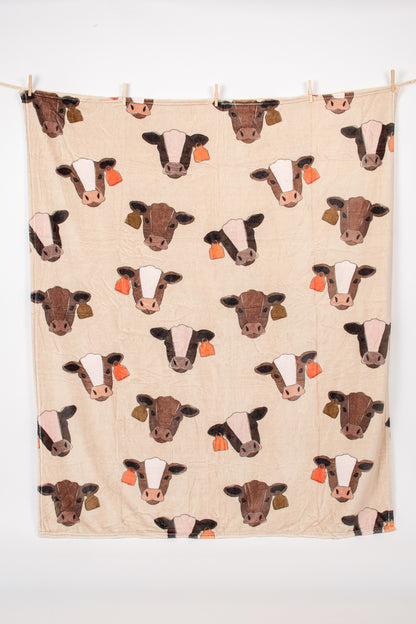 Cattle Buddies Plush Blanket