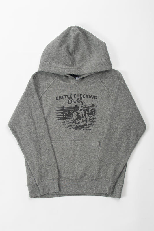 'Cattle Checking Buddy' Toddler/Youth Hoodie